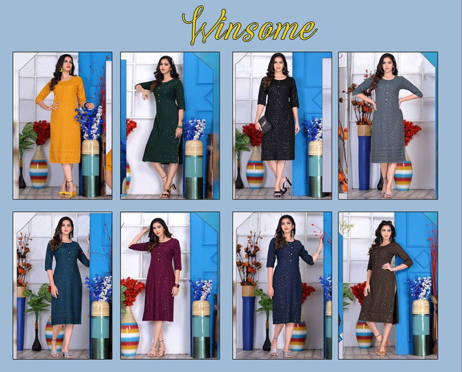 Beauty Winsome 1 Fancy Exclusive Wear Latest Embroidery Kurti Collection